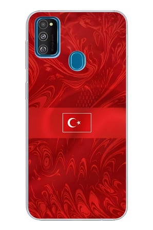 Samsung Galaxy M30S/M21 Uyumlu Türk Milli Takım Desenli Forma Baskılı Silikon Kılıf