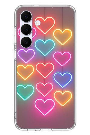 Samsung Galaxy S25 FE Uyumlu Neon Kalpler Baskılı Silikon Kılıf