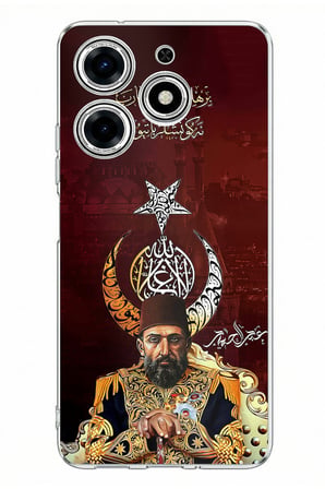 Tecno Spark 10 Pro Uyumlu Abdülhamid Han Baskılı Silikon Kılıf