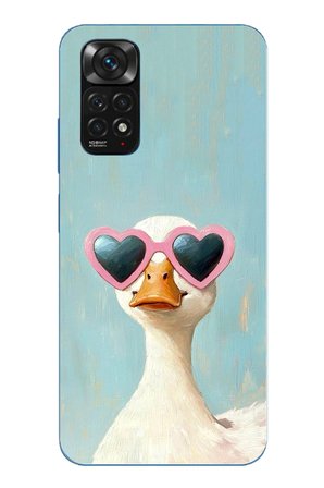 Redmi Note 11-11S Uyumlu Yağlı Boya Pop-Art Ördek Baskılı Silikon Kılıf
