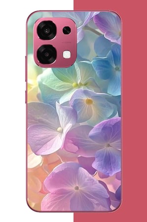 Oppo A6 PRO Uyumlu renkli çiçek2.jpeg Baskılı Silikon Kılıf
