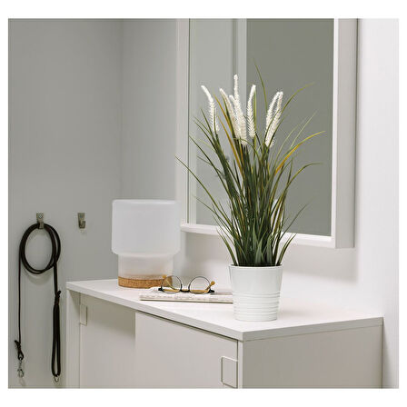 Yapay bitki, yeşil, 9 cm, çim