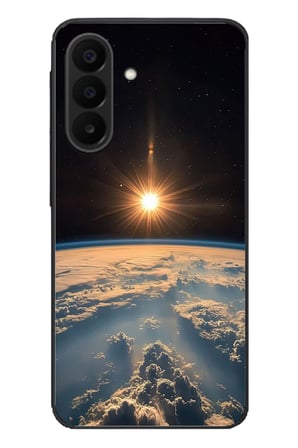 Samsung Galaxy A27 Uyumlu Uzay Günbatımı Baskılı Silikon Kılıf