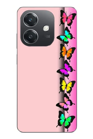 Oppo A3 Uyumlu Kelebeklerin Rüyası Baskılı Silikon Kılıf