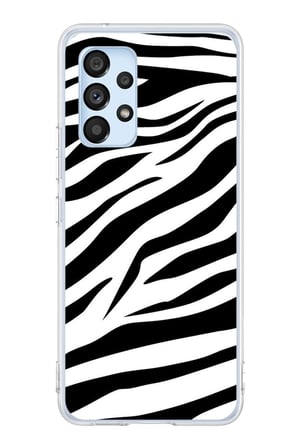 Samsung Galaxy A53 Uyumlu Zebra Tasarımlı Baskılı Silikon Kılıf