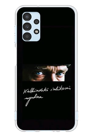 Samsung Galaxy A13 Uyumlu Atatürk Derin Bakış Andolsun Baskılı Silikon Kılıf
