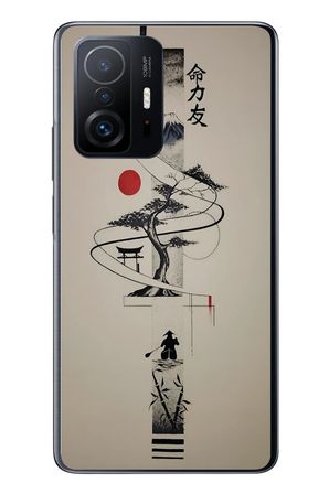 Xiaomi Mi 11 T-11 T Pro Uyumlu Japon Felsefesi Baskılı Silikon Kılıf