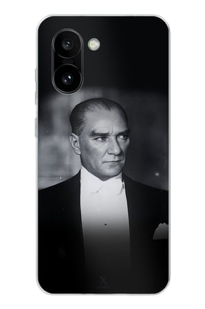 OnePlus 15R Uyumlu Zarafet ve Asalet: Atatürk Smokinli Baskılı Silikon Kılıf