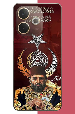 Oppo A5 Pro Uyumlu Abdulhamit Baskılı Silikon Kılıf