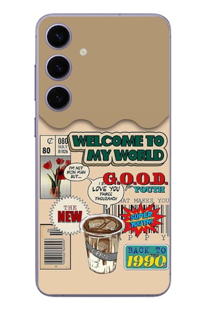 Samsung Galaxy S24 Plus Uyumlu Doksanlar Gençliği Baskılı Silikon Kılıf