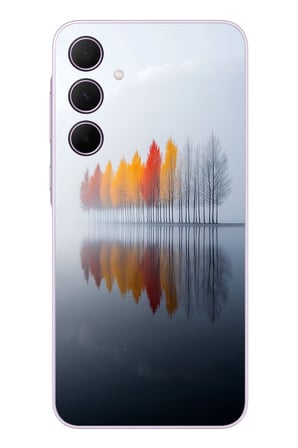 Samsung Galaxy A35 Uyumlu Sonbahar Zamanı Baskılı Silikon Kılıf