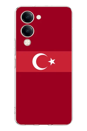 Vivo Y04 Uyumlu Türk Milli Takım Kırmızı Forma Baskılı Silikon Kılıf