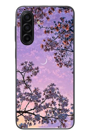 Samsung Galaxy A17 Uyumlu Mor Gökyüzülü Ağaç Baskılı Silikon Kılıf