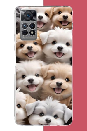 Redmi Note 12 PRO 4G Uyumlu sevimli köpek Baskılı Silikon Kılıf