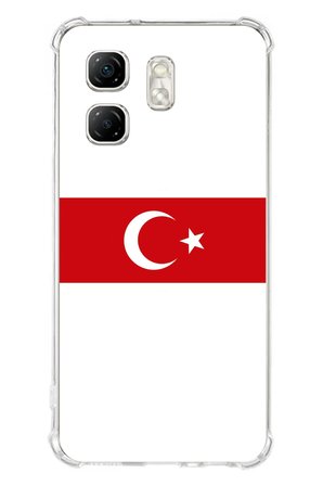 Infinix Hot 50i - Smart 9 Uyumlu Türk Milli Takım Beyaz Forma Baskılı Silikon Kılıf