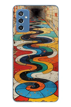 Samsung Galaxy M52 Uyumlu Renk Duvarı Baskılı Silikon Kılıf