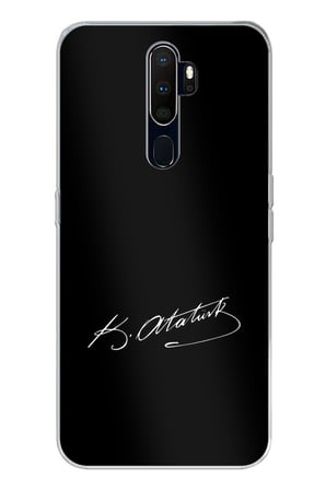 Oppo A5/A9 2020  Uyumlu Atanın İzi İmza Baskılı Silikon Kılıf