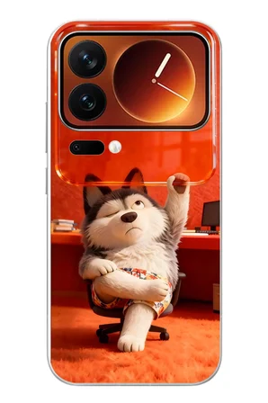 Xiaomi 17 Pro Max Uyumlu Keyifli Köpek Baskılı Silikon Kılıf