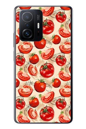 Xiaomi Mi 11 T-11 T Pro Uyumlu Domatesler Baskılı Silikon Kılıf