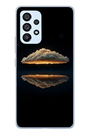 Samsung Galaxy A53 Uyumlu Bulut  Yansıması Baskılı Silikon Kılıf