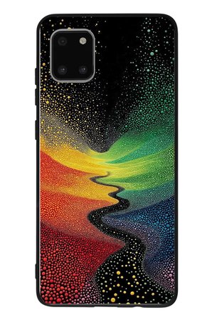 Samsung Galaxy Note 10 Lite Uyumlu Renkli Yollar Baskılı Silikon Kılıf