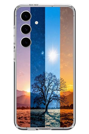 Samsung Galaxy S24 FE Uyumlu Gündoğumu Mevsimi Baskılı Silikon Kılıf