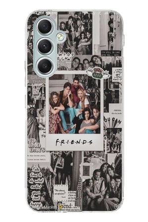 Samsung Galaxy A34 Uyumlu Friends Nostalji Tasarımlı Tasarımlı Baskılı Silikon Kılıf