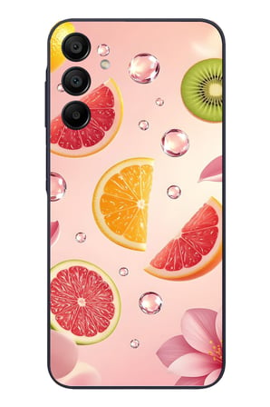 Samsung Galaxy A15 Uyumlu Meyve Dilimleri Baskılı Silikon Kılıf