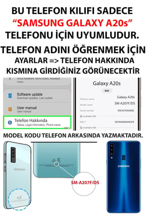 Samsung Galaxy A20S Uyumlu Papatya Bahçesi Sulu Boya Baskılı Silikon Kılıf
