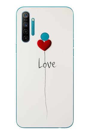 Realme 5i Uyumlu Love Aşk Baskılı Silikon Kılıf