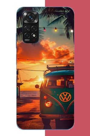 Redmi Note 11-11S Uyumlu vw güneş batımı.jpeg Baskılı Silikon Kılıf