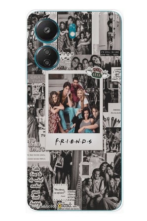 Redmi 13C Uyumlu Friends Nostalji Tasarımlı Tasarımlı Baskılı Silikon Kılıf