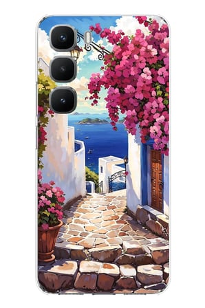 Infinix Hot 60 Pro Uyumlu Ege'nin Kayıp Sokakları Baskılı Silikon Kılıf