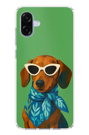 Samsung Galaxy A07 Uyumlu Cool Dachshund Köpek Baskılı Silikon Kılıf