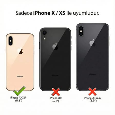 iPhone X-XS Uyumlu Altın Güneş ve Yıldız Desenli Baskılı Silikon Kılıf