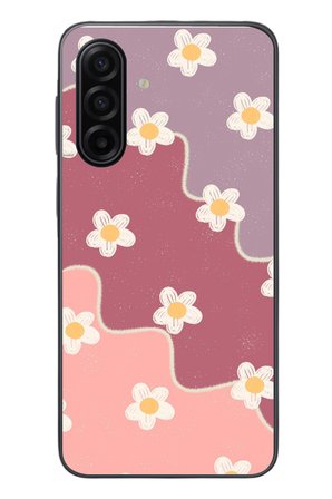 Samsung Galaxy A17 Uyumlu Papatya Dalgaları Baskılı Silikon Kılıf