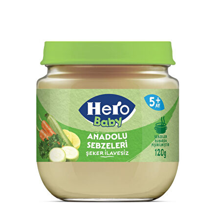 Hero Baby Anadolu Sebzeleri Kavanoz Mama 120 Gr