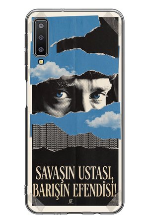 Samsung Galaxy A7 2018 Uyumlu Savaşın Ustası Atatürk Baskılı Silikon Kılıf