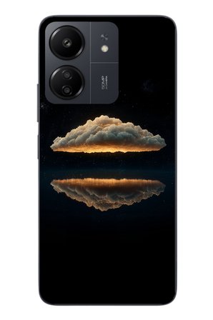 Redmi 13C Uyumlu Bulut  Yansıması Baskılı Silikon Kılıf