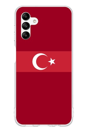 Samsung Galaxy A04s Uyumlu Türk Milli Takım Kırmızı Forma Baskılı Silikon Kılıf