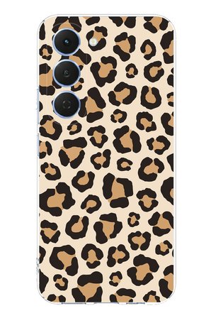 Tecno Spark 40 Pro Uyumlu Vahşi Zarafet Leopar Desenli Baskılı Silikon Kılıf