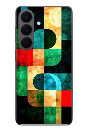 Samsung Galaxy S26 Uyumlu Modern Çizgiler Baskılı Silikon Kılıf