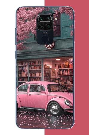 Redmi Note 9 Uyumlu pembe vos vos Baskılı Silikon Kılıf