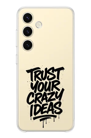 Samsung Galaxy S25 Uyumlu Crazy Trust Baskılı Silikon Kılıf