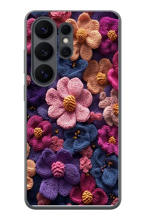 Samsung Galaxy S26 Ultra Uyumlu Çiçek Örgüsü Baskılı Silikon Kılıf