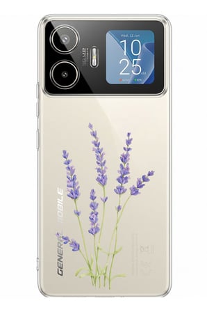 General Mobile GM 26 PRO Uyumlu Lavanta Çiçek Tasarımlı Baskılı Silikon Kılıf