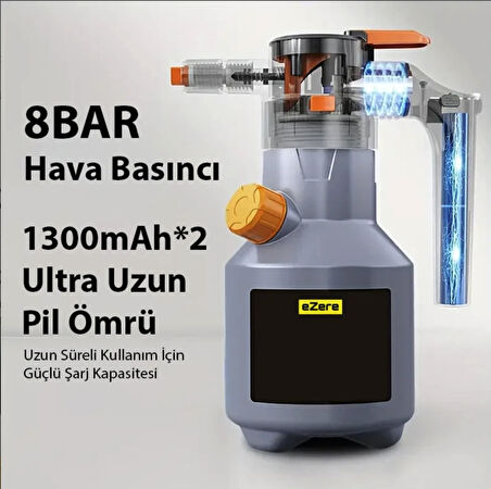 Şarjlı Kendinden pompalı köpük püskürtücü araba yıkama ilaçlama için yüksek basınçlı pompa