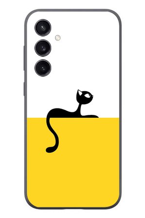 Samsung Galaxy S23 Uyumlu Dişi Kedi Baskılı Silikon Kılıf