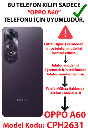 Oppo A60 Uyumlu Mor Gökyüzü ve Uçan Balon Baskılı Silikon Kılıf
