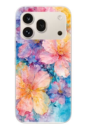 Honor 600 Pro Uyumlu Yağlı Boya Çiçekler Baskılı Silikon Kılıf